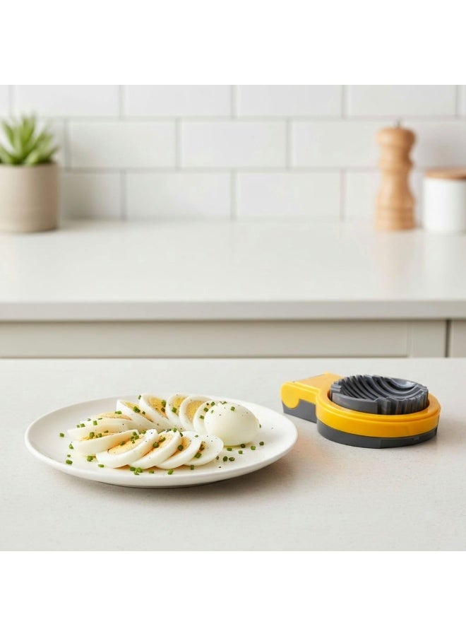 Single Egg Slicer Tool for Boiled Eggs Even Cutting Easy Press Kitchen Gadget Time Saving Easy Cleaning Compact Design for Daily Use Egyptian Style Kitchen Home - Image 5